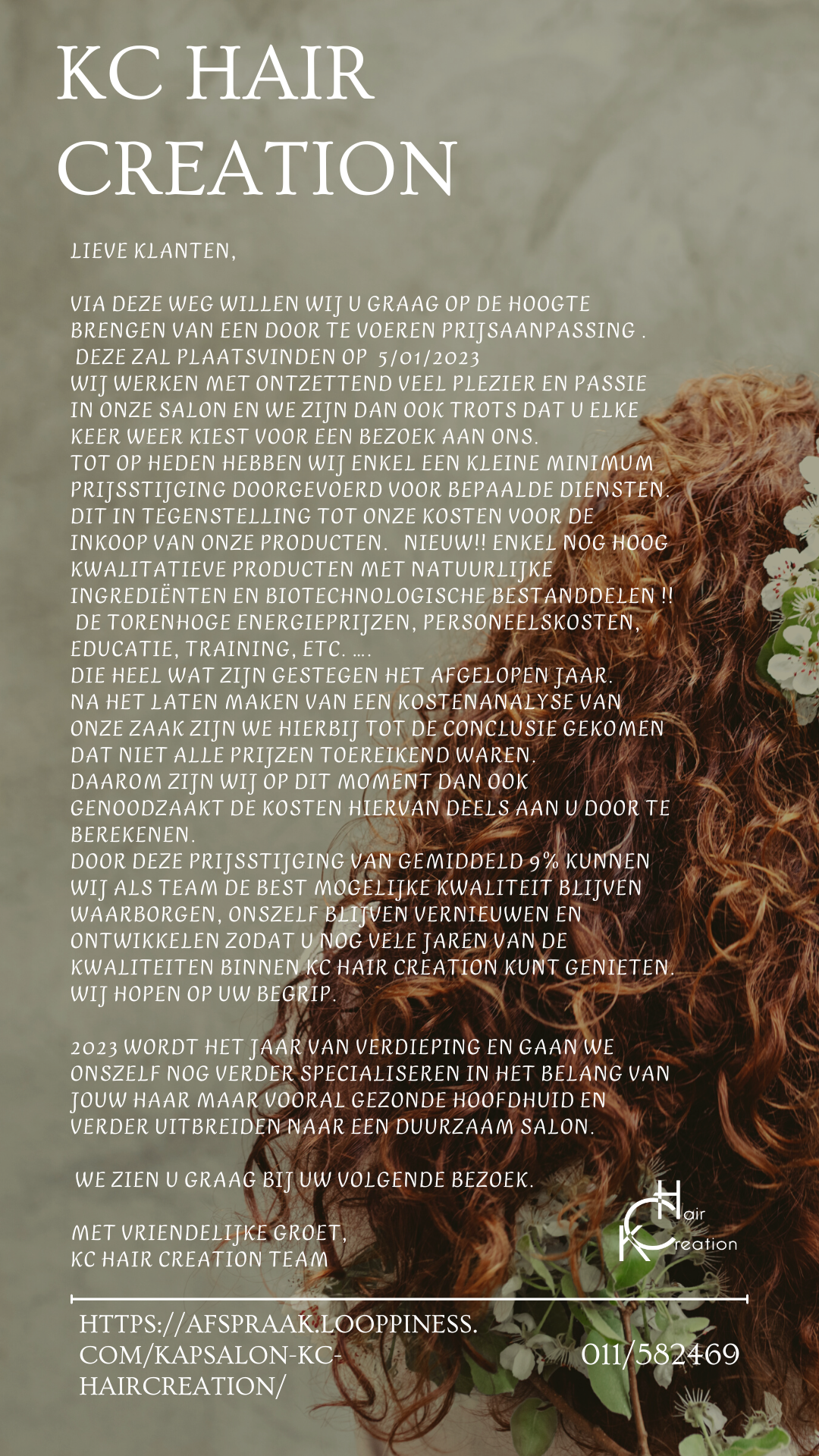 Lieve Klanten,
