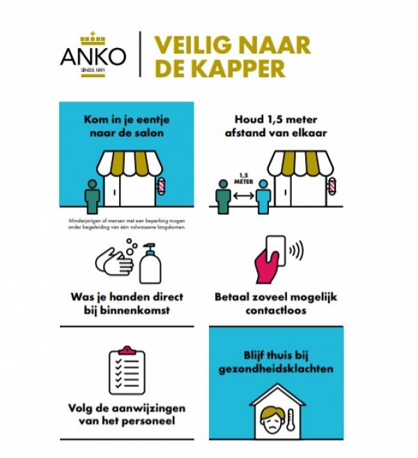 Naar de kapper, maar wel veilig natuurlijk !  / Zondag 17 mei zijn wij geopend voor de risico groepen , u kunt hiervoor telefonisch een afspraak maken.