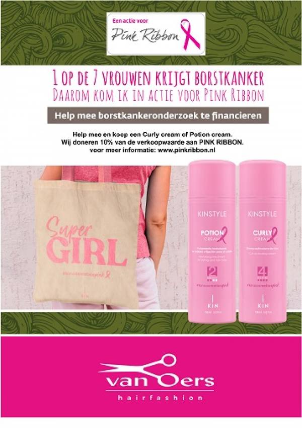 Deze maand PinkRibbon maand.